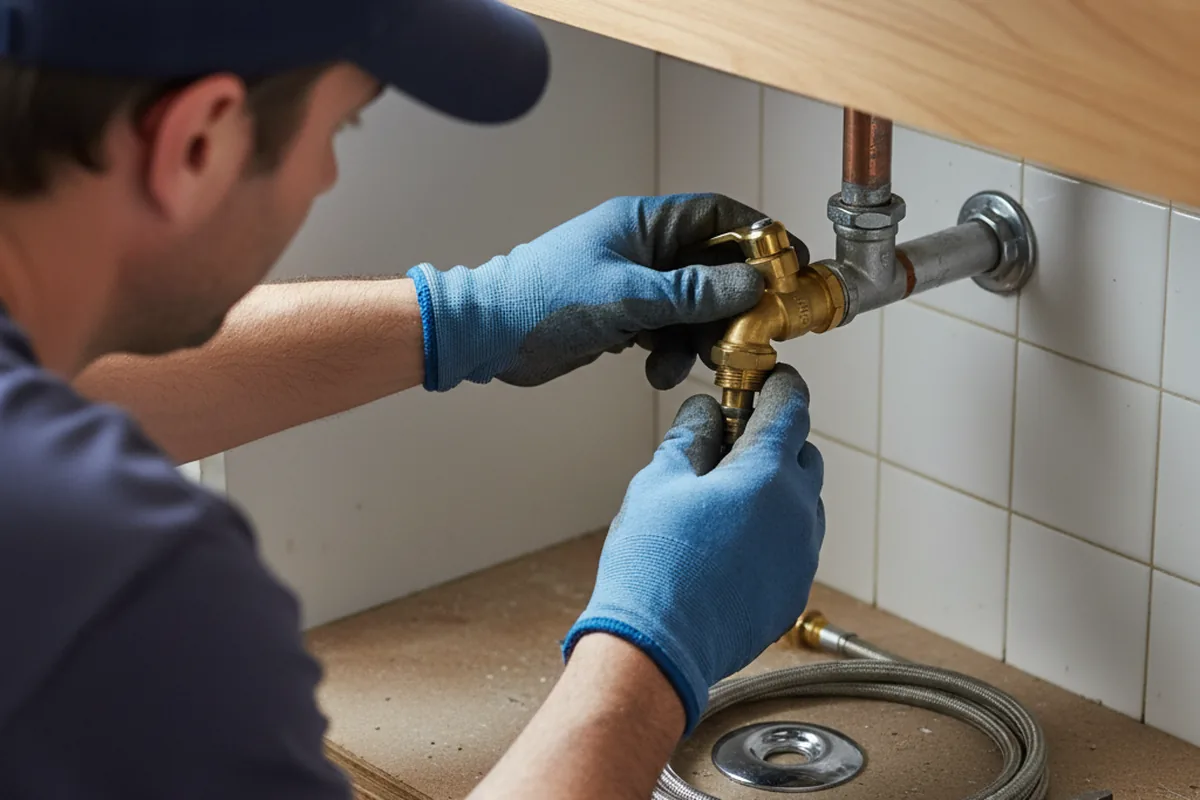 Shutoff valve and fitting work during Repiping in Eau Claire